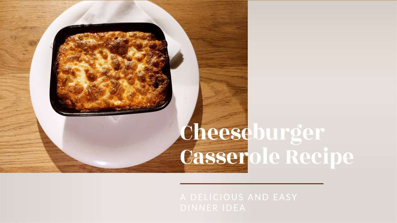 Cheeseburger Casserole Recipe